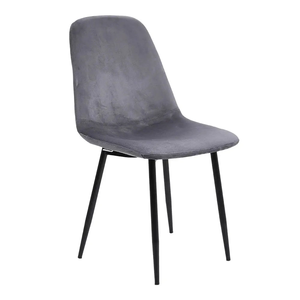 Set of 2 Velvet Upholstered Dining Chairs