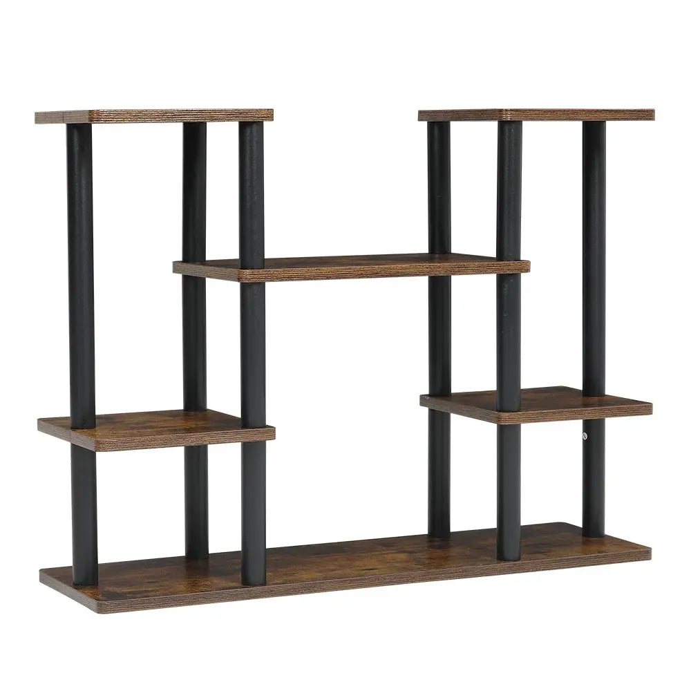 Brown 6 Tier Plant Stand Flower Display Shelf