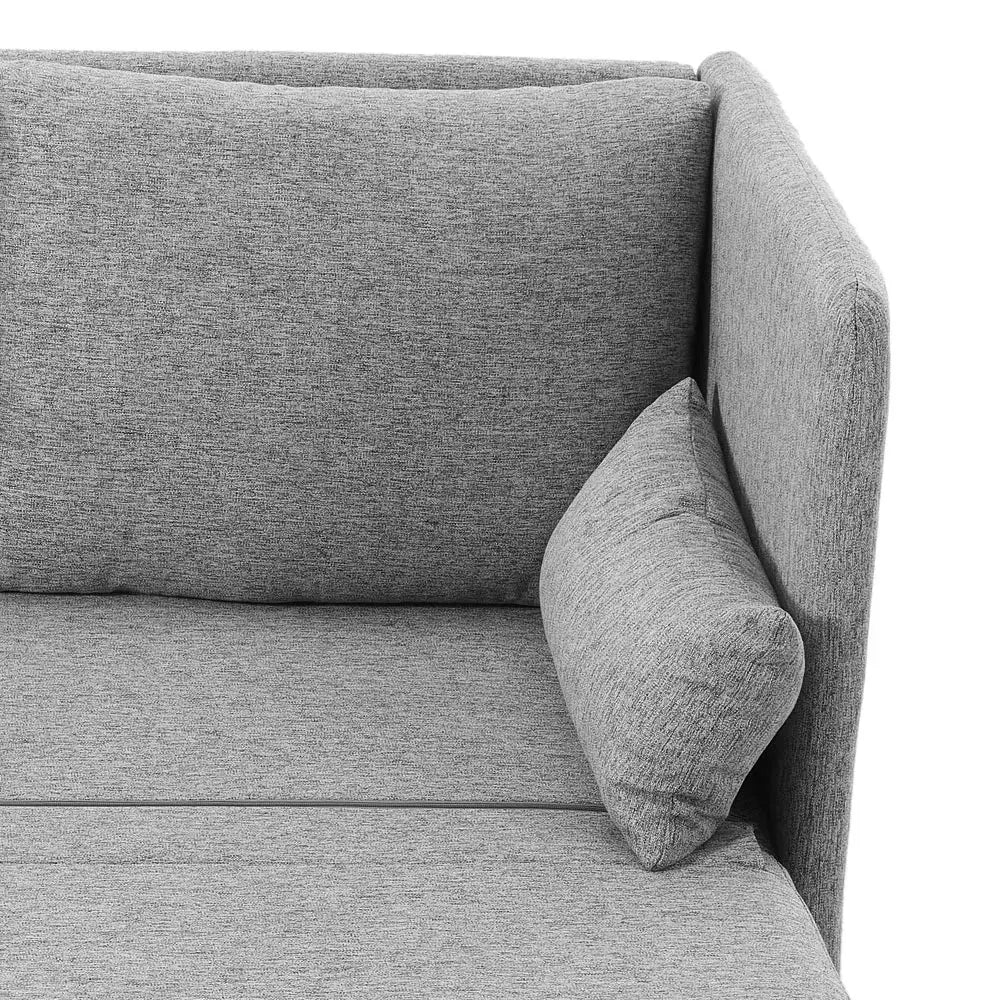 3-Seater Folding Sofa Bed with 2 Pillows Furnish Wise