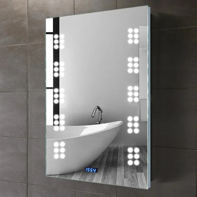 Illuminated LED Bathroom Mirror with Lights Furnish Wise