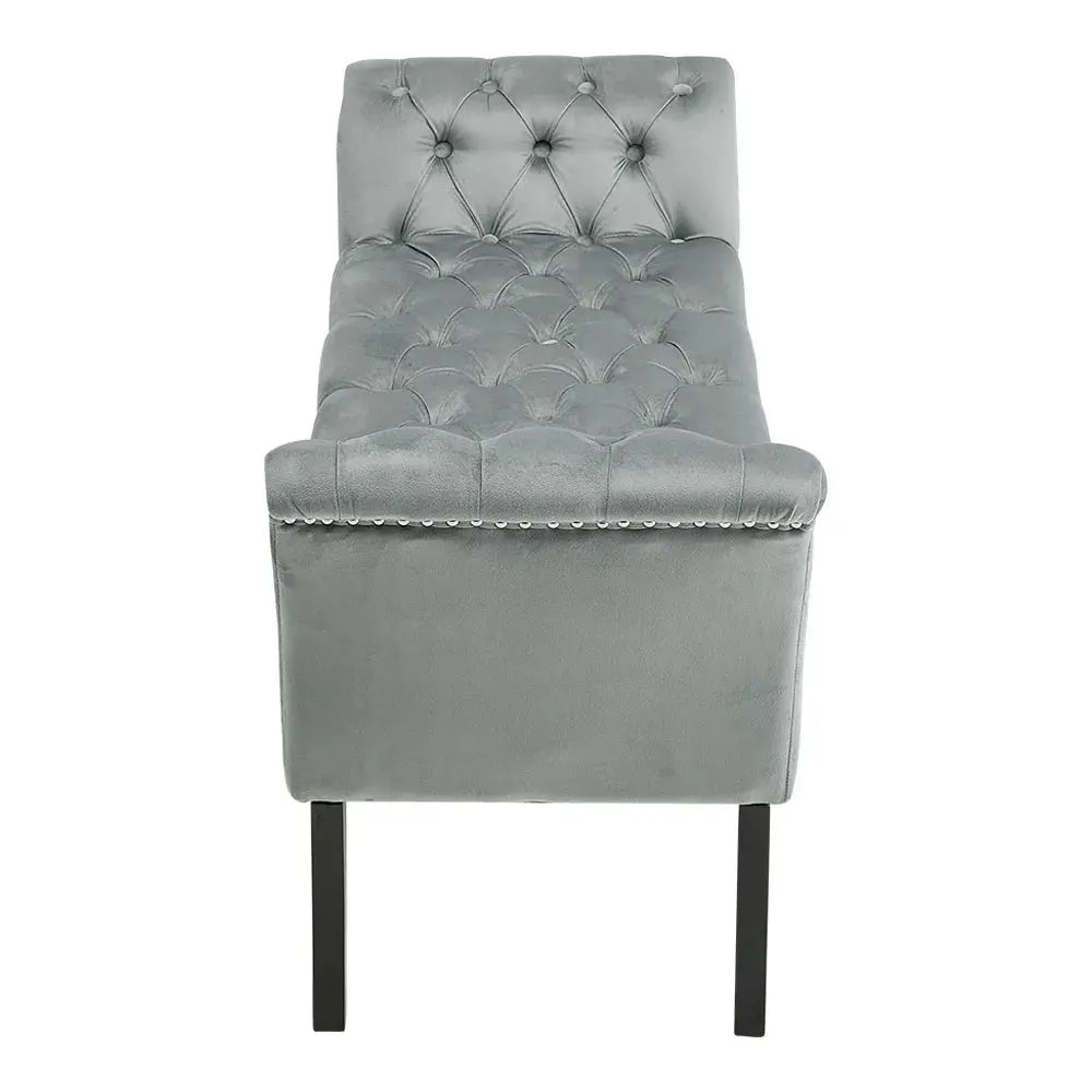 Modern Design Velvet Button Bench