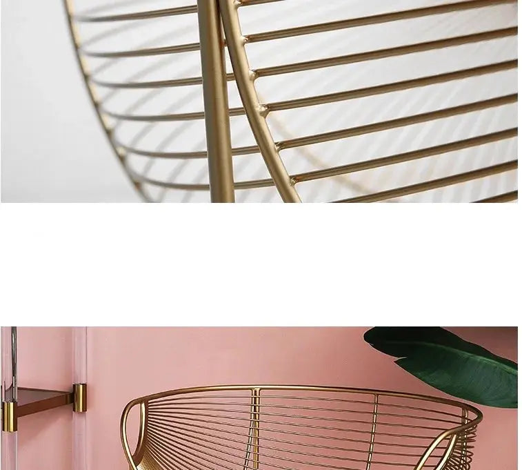Creative Hollow Out Golden Luxury Armchair Furnish Wise