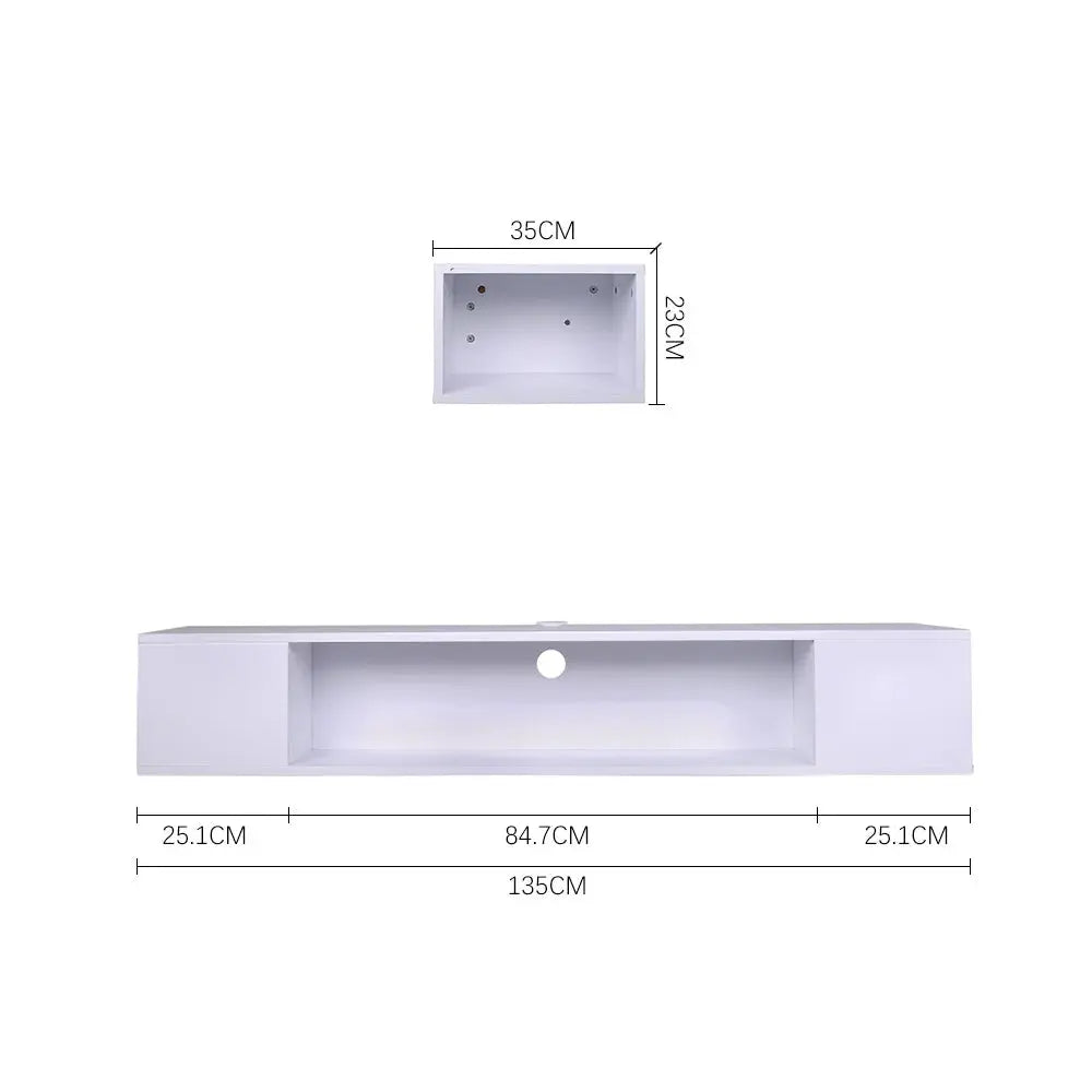 White MDF Framed Sideboard TV Stand