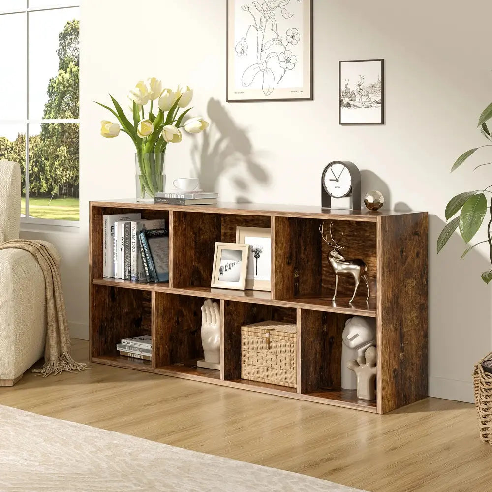 Cube Wooden Bookcase Organiser Shelving Unit
