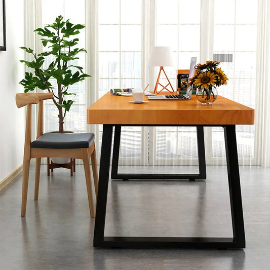 Set of 2 Trapezoidal Table Legs DIY Steel Furniture Legs Furnish Wise