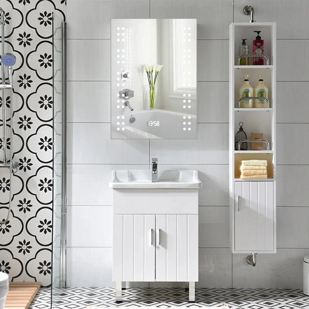 Illuminated LED Bathroom Mirror with Lights Furnish Wise
