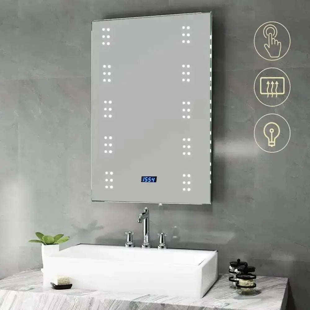 Illuminated LED Bathroom Mirror with Lights Furnish Wise