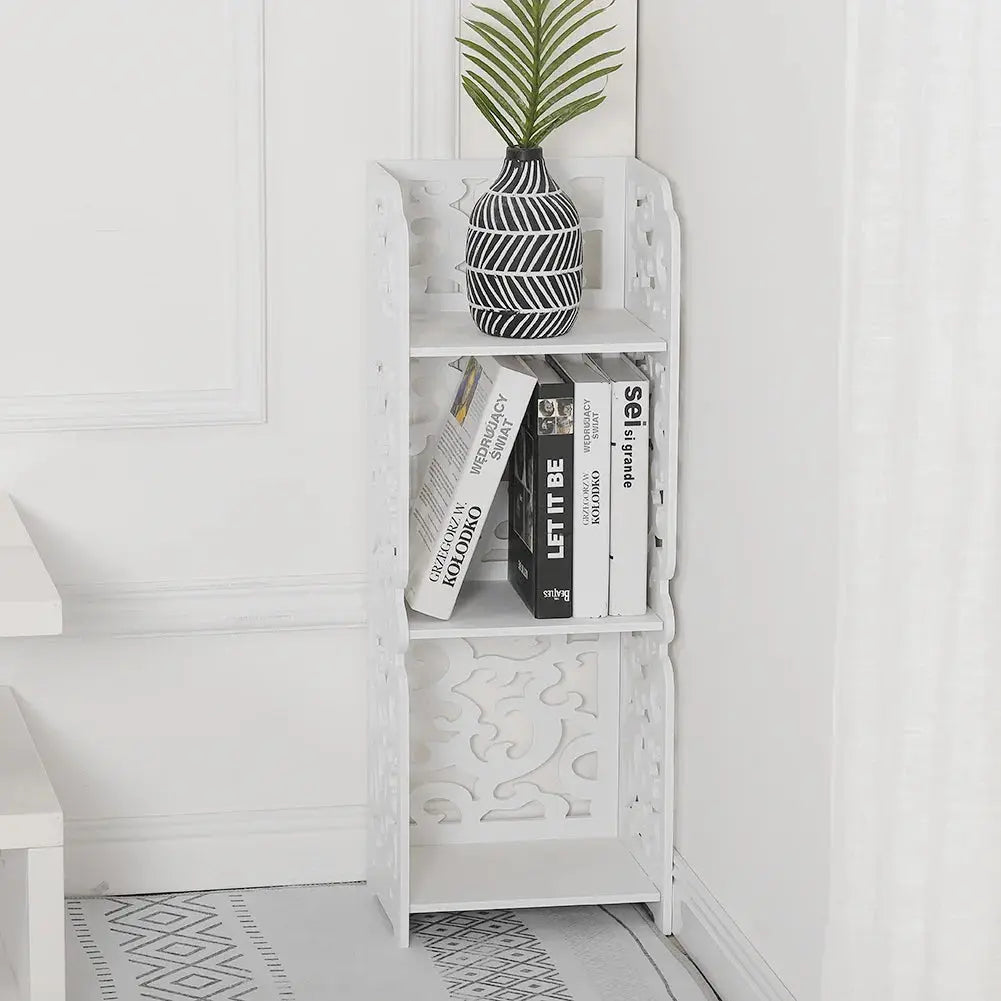3 Tier Bookshelf Storage Unit Stand Furnish Wise