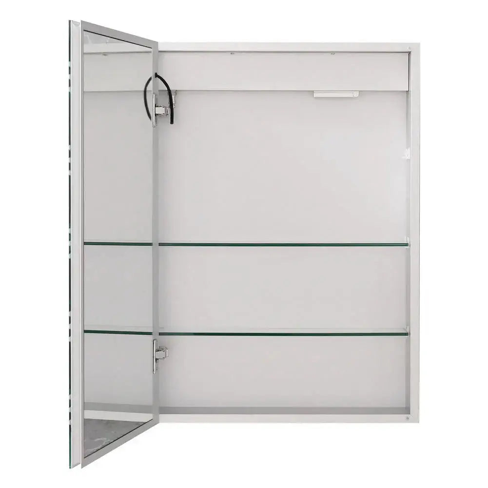 Wall Mounted LED Anti Fog Bathroom Mirror Cabinet Storage
