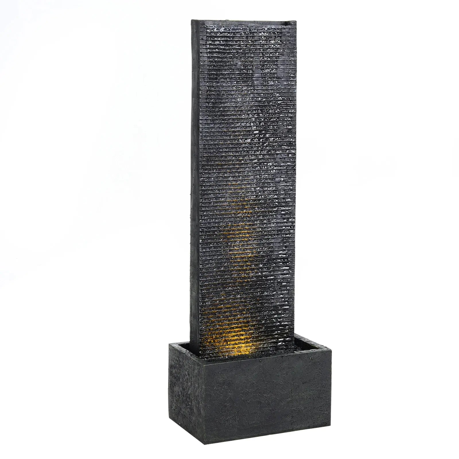 Wall Standing Water Feature Fountain, Stone Furnish Wise