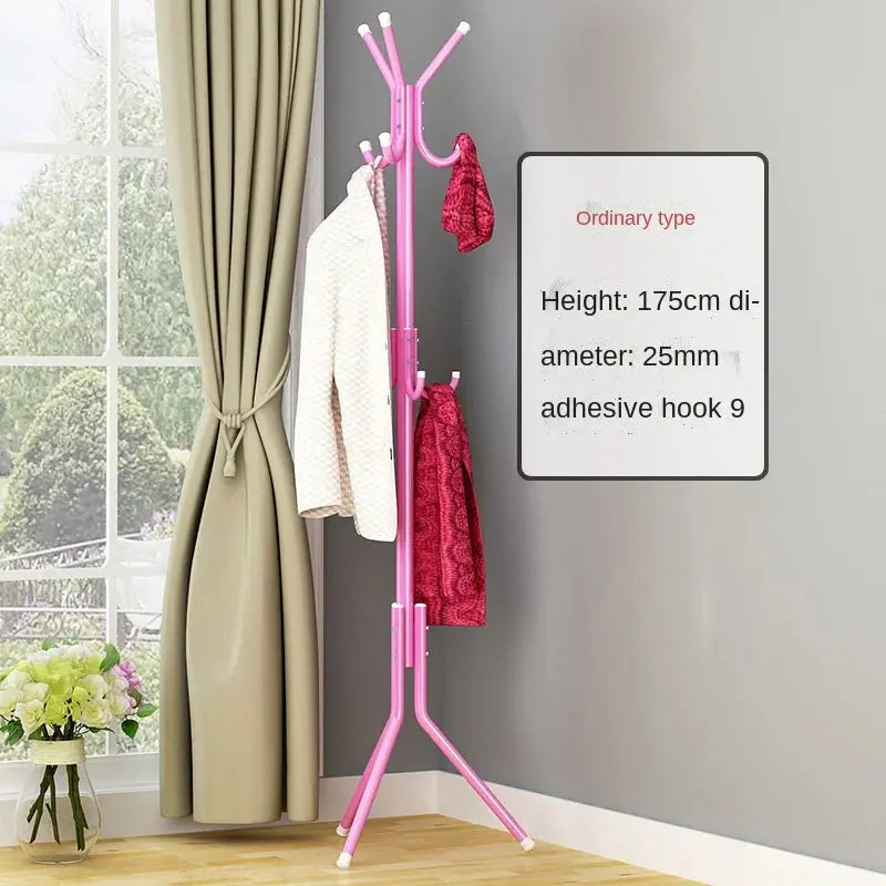 Standing Metal Coat Rack, Freestanding Floor Clothes Rack Organizer, Entryway Shoe Rack Shelf ,Furniture for Bedroom Living Room Furnish Wise