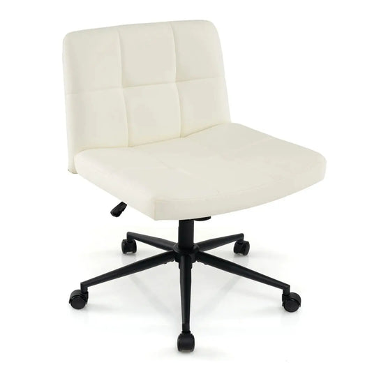PU Leather Upholstered Cross-legged Office Chair Furnish Wise
