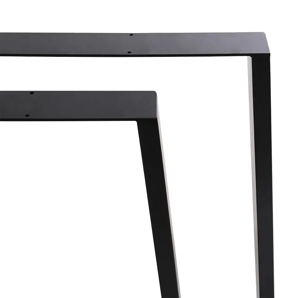 Set of 2 Trapezoidal Table Legs DIY Steel Furniture Legs
