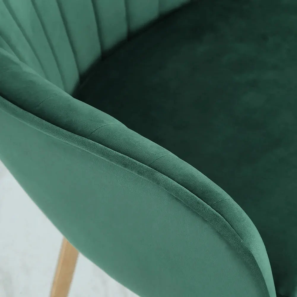 Set of 2 Velvet Dining Chairs Furnish Wise