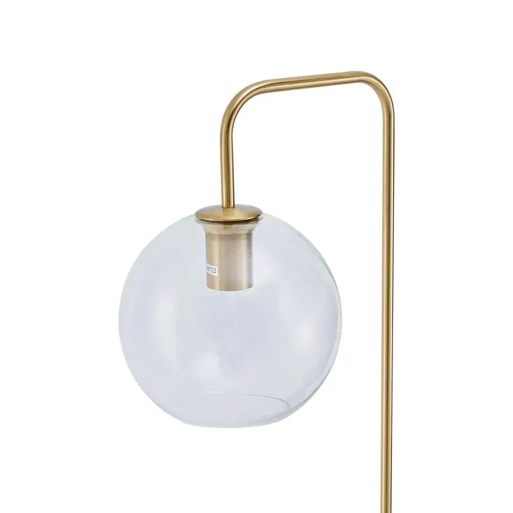 Gold Modern Arc Arm Floor Lamp Furnish Wise