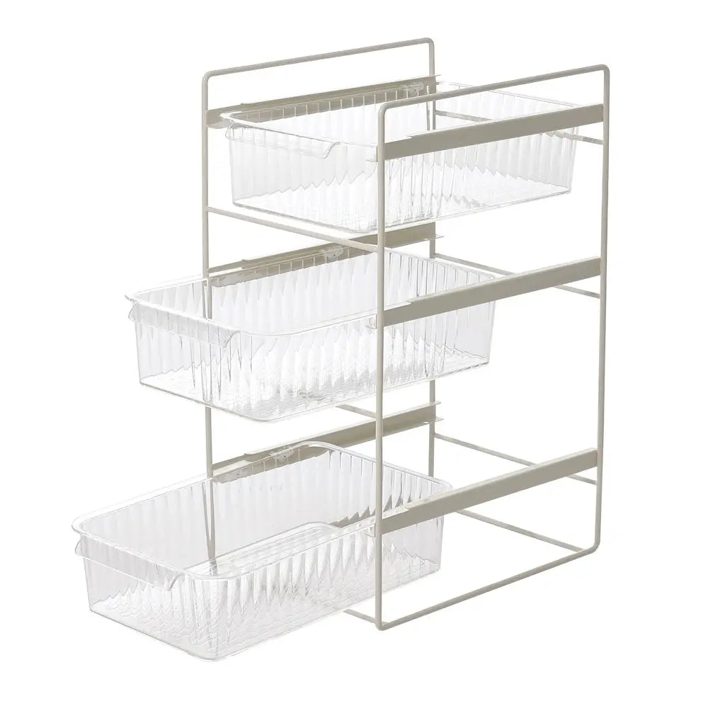 3-Tier Sliding Under Sink Cabinet Organiser
