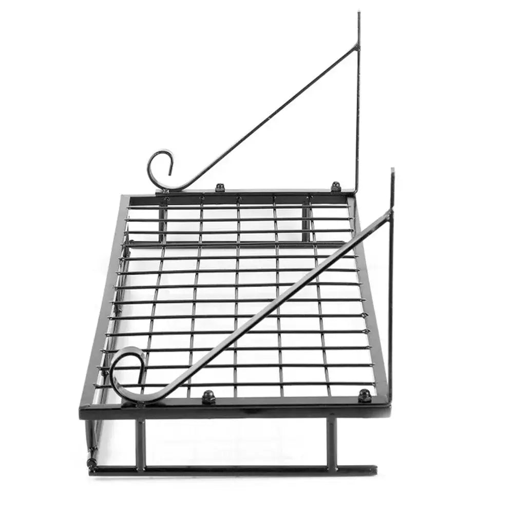 Wall Mounted Hanging Pot Pan Shelf with Hooks