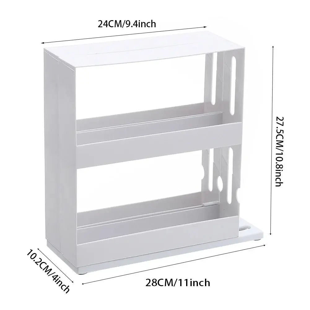 2 Tier Rotating Pull-out Spice Herb Rack