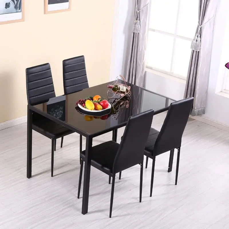 Black Glass Dining Coffee Table