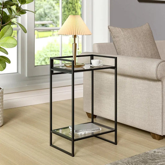 Tempered Glass Side Table Coffee Table Furnish Wise
