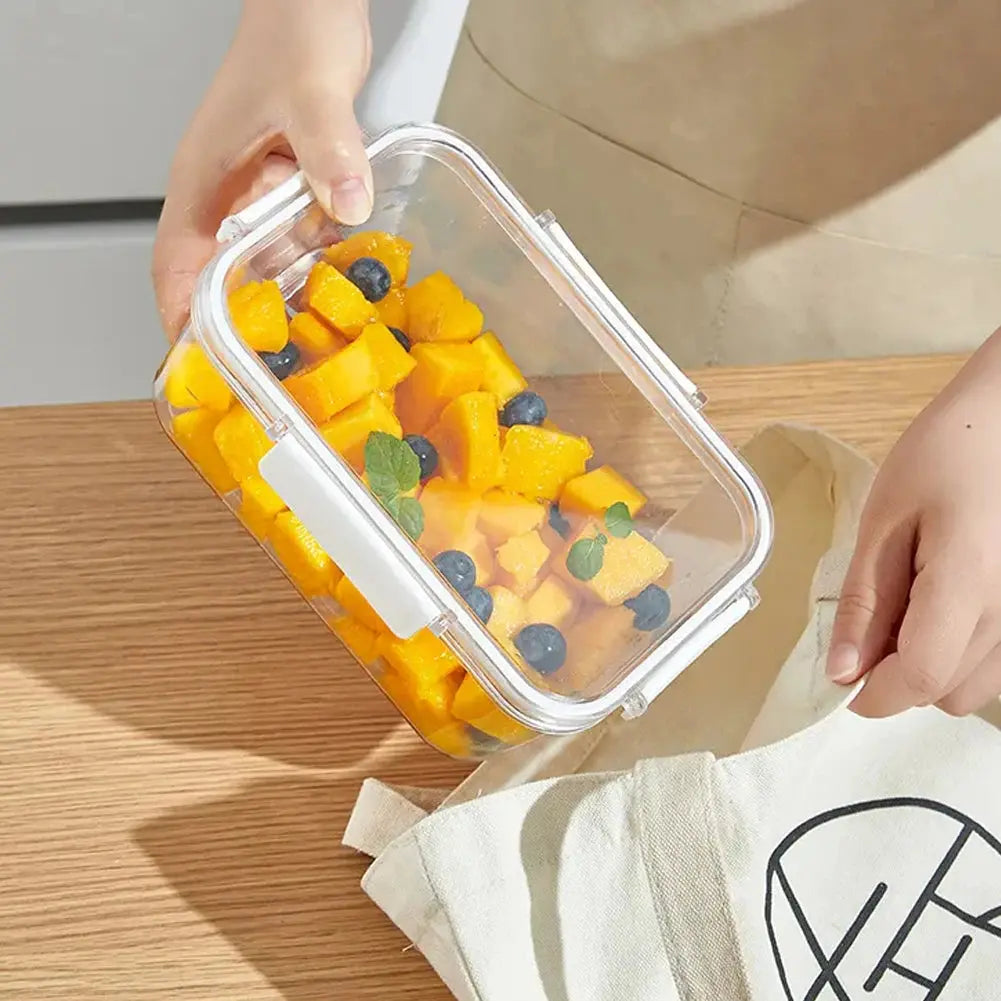 3-Piece Transparent Stackable Bento Lunch Box Set