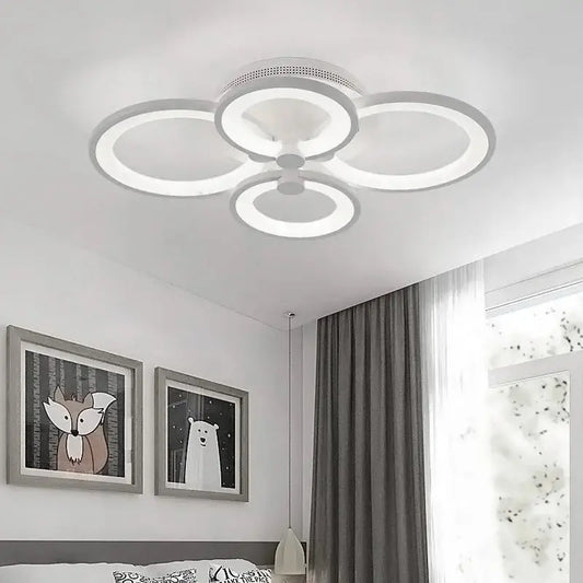 LED Ceiling Lights Cool White Chandelier Lamp, 4/8 Head Furnish Wise