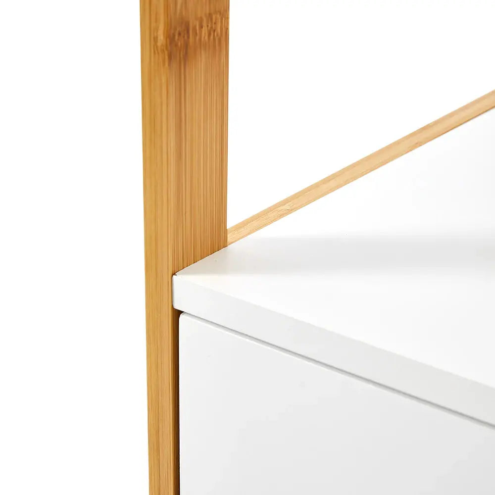 4-Tier Single-door Tall Bathroom Space Saver Organiser