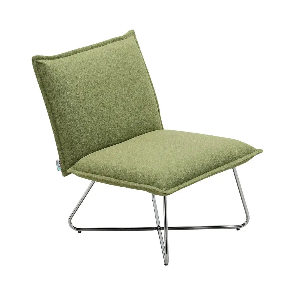 Green Modern Linen Accent Chair Furnish Wise