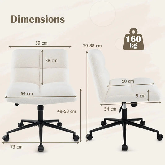 Modern Cross Legged Desk Chair Furnish Wise