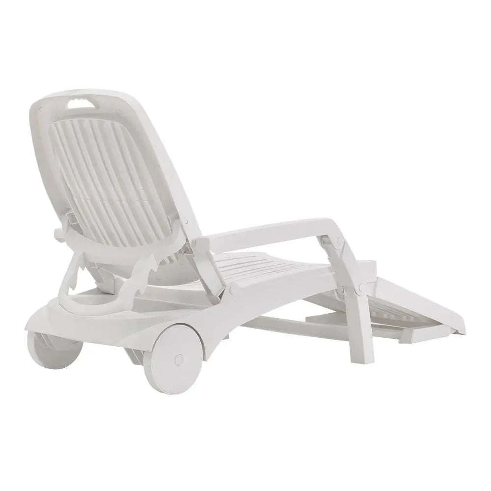 Outdoor Plastic Folding Leisure Chair with Wheels Furnish Wise