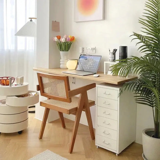 Free Standing 5-Drawer Vertical Filing Cabinet with Wheels Furnish Wise