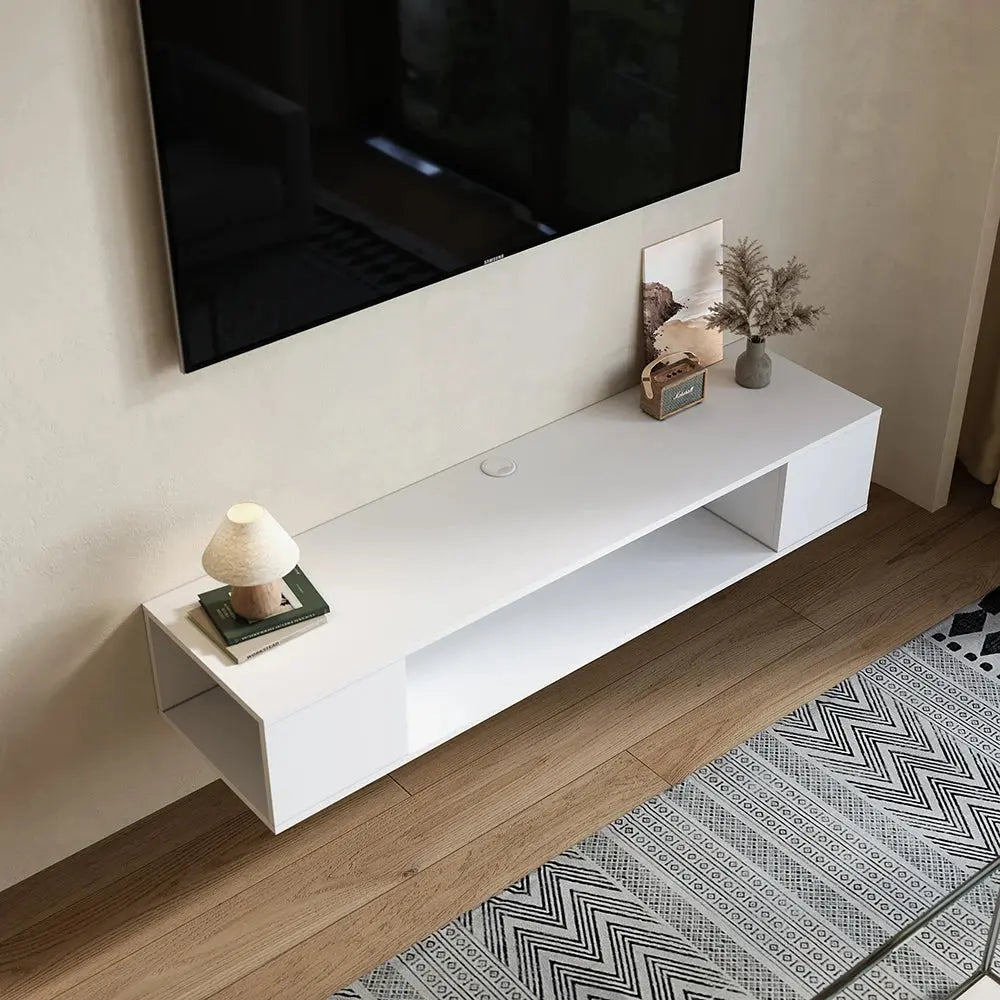 White MDF Framed Sideboard TV Stand