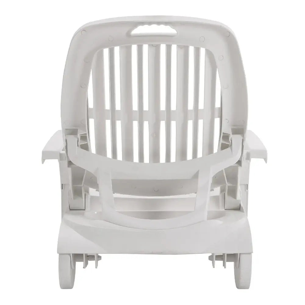 Outdoor Plastic Folding Leisure Chair with Wheels Furnish Wise