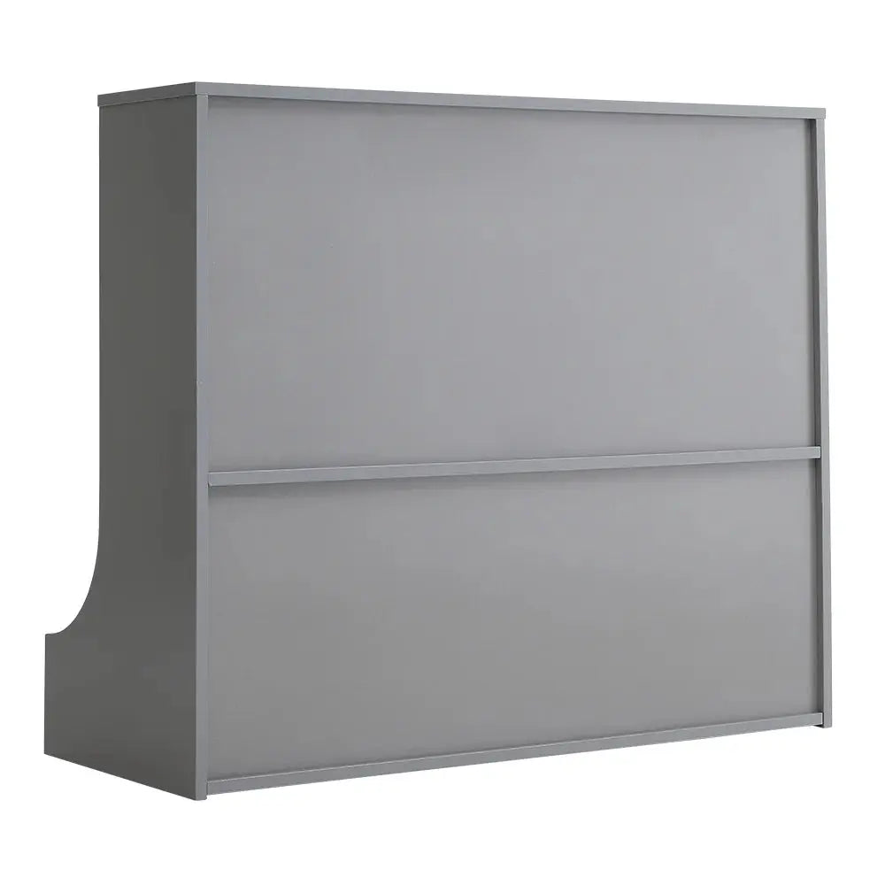 Grey 2 Tier Open Style Storage Organiser Furnish Wise