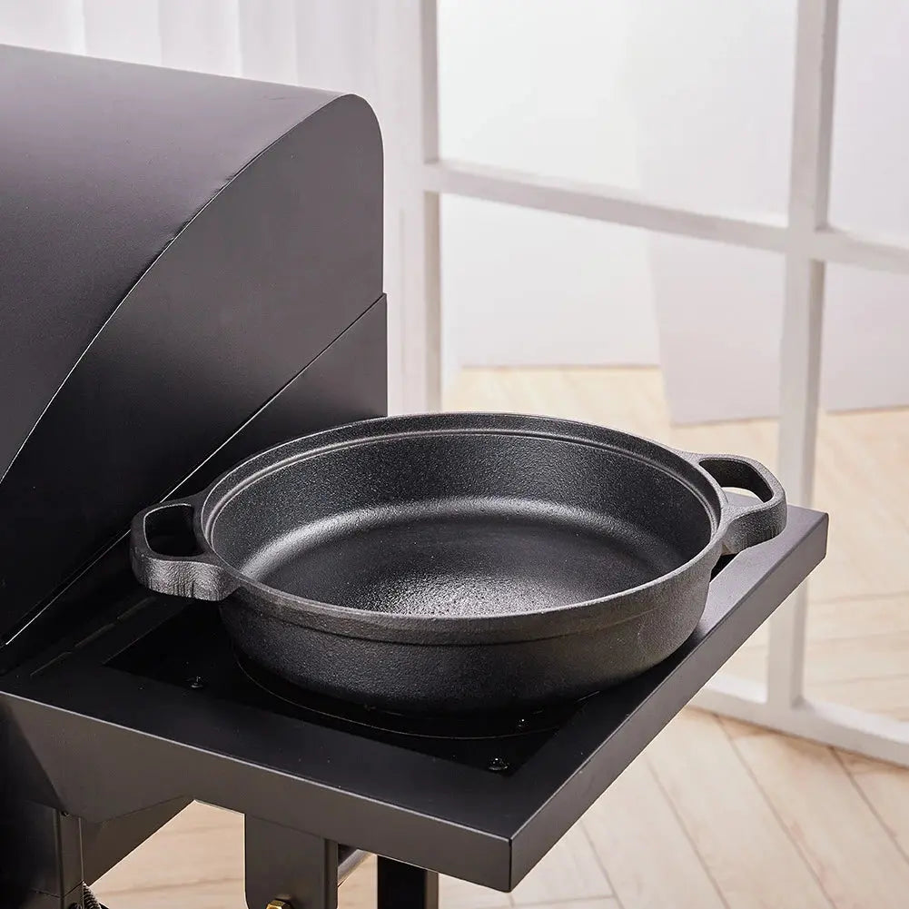 Black Pre-Seasoned Cast Iron Pan