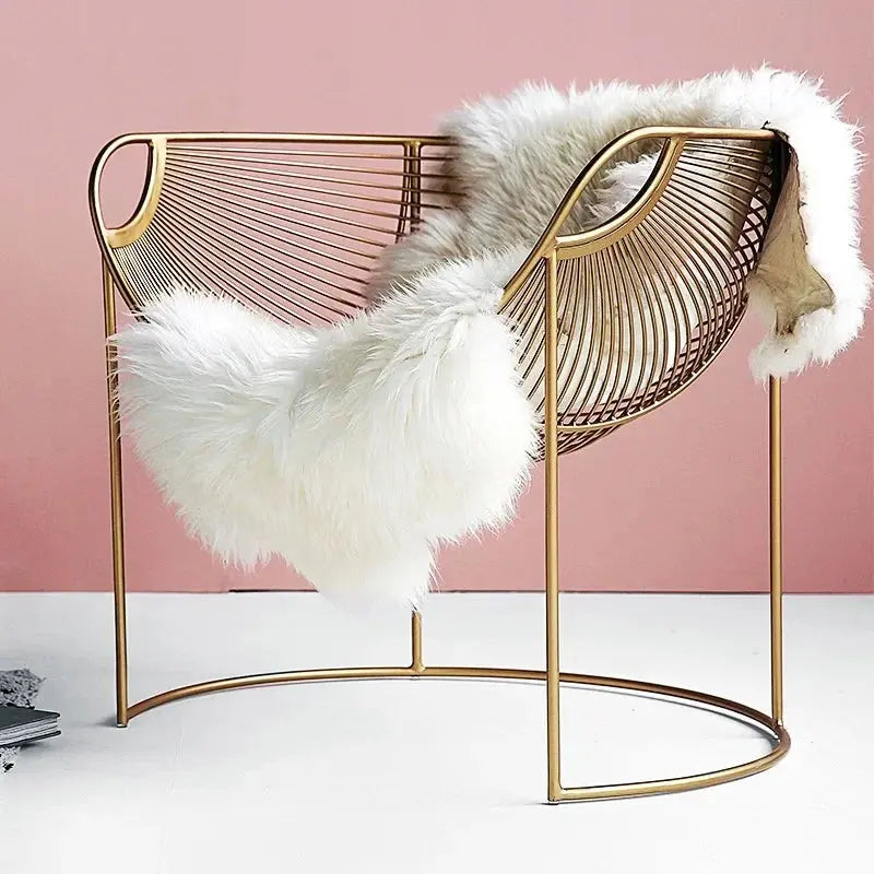 Creative Hollow Out Golden Luxury Armchair Furnish Wise