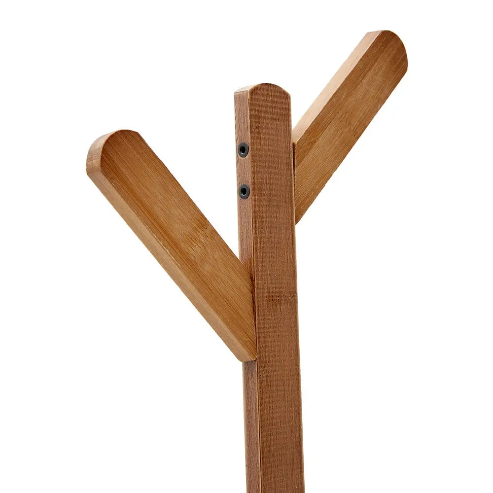 Bamboo Garment Hat Rack with Wheels