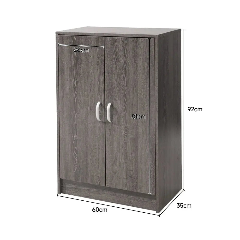6-Tier Wood Grain Shoe Cabinet Furnish Wise