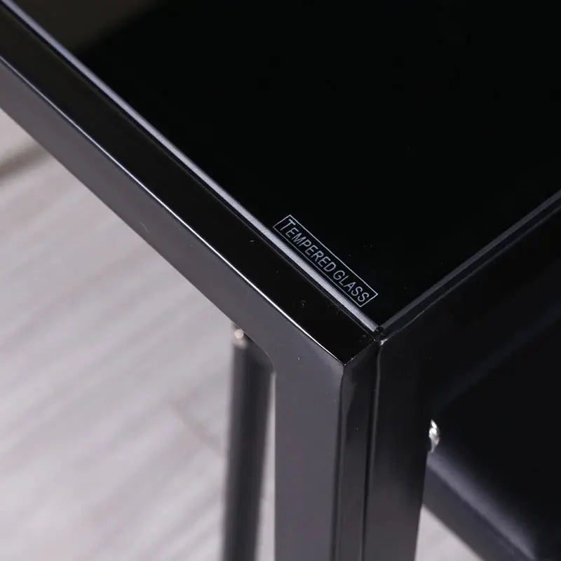 Black Glass Dining Coffee Table