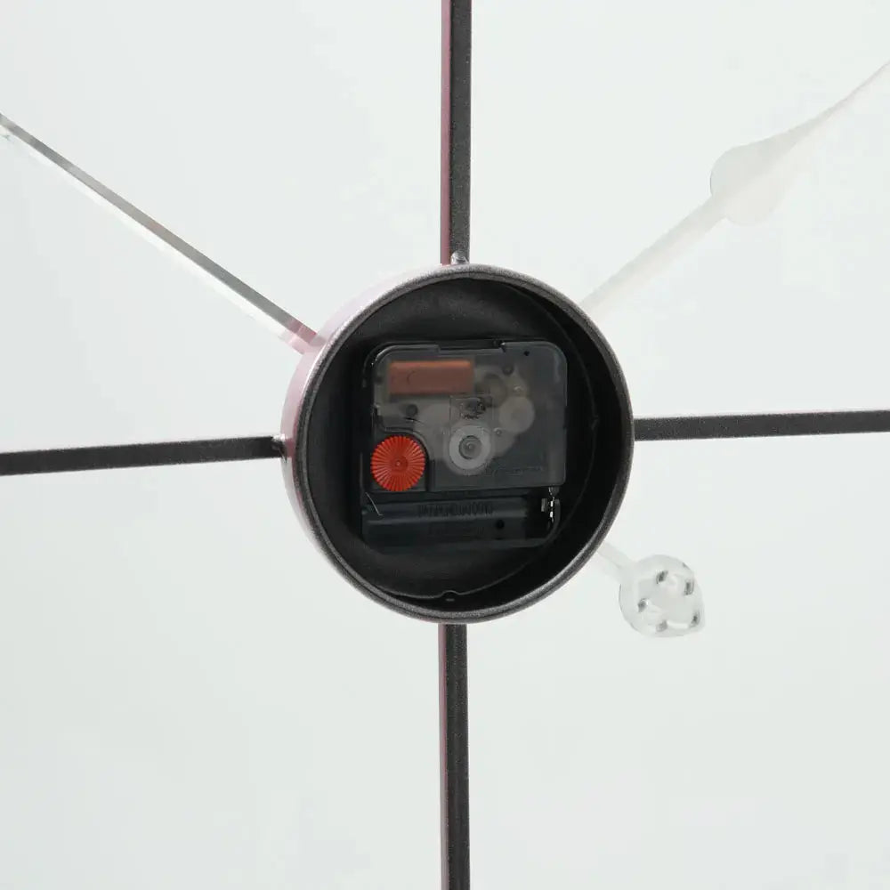 Metal Round Wall Clock, Rose Gold Furnish Wise