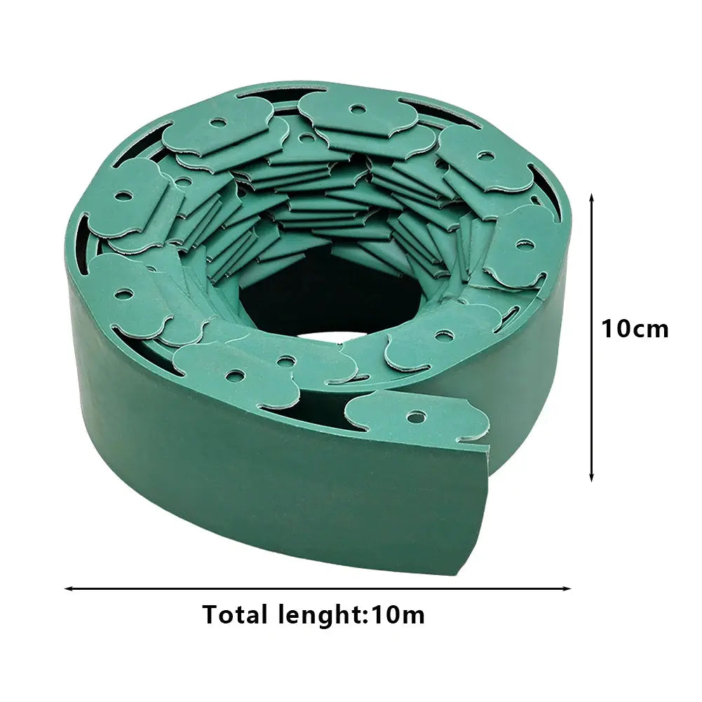 No-Dig L-Shaped Garden Edging with 30 Ground Pegs