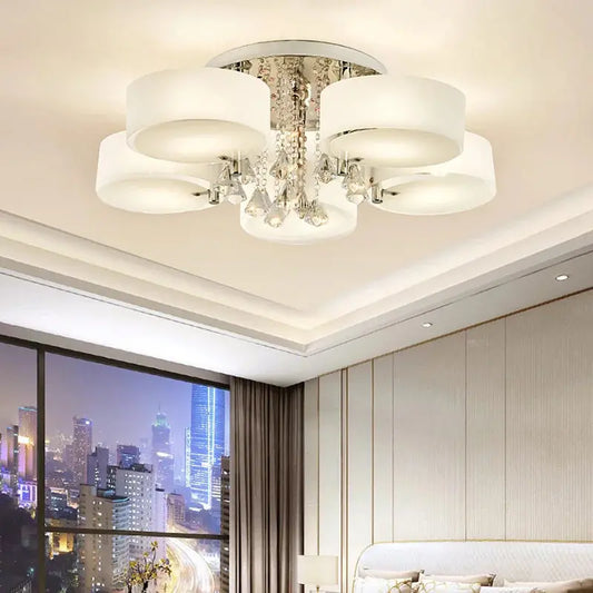 LED Crystal Ceiling Light Chandelier Lamp, 5/7 Head Furnish Wise