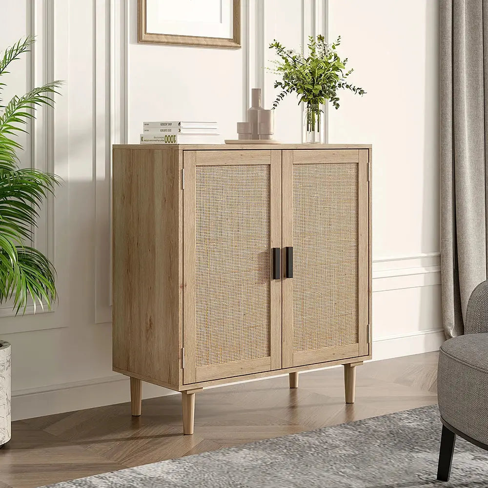 Rattan Sideboard with Double Doors