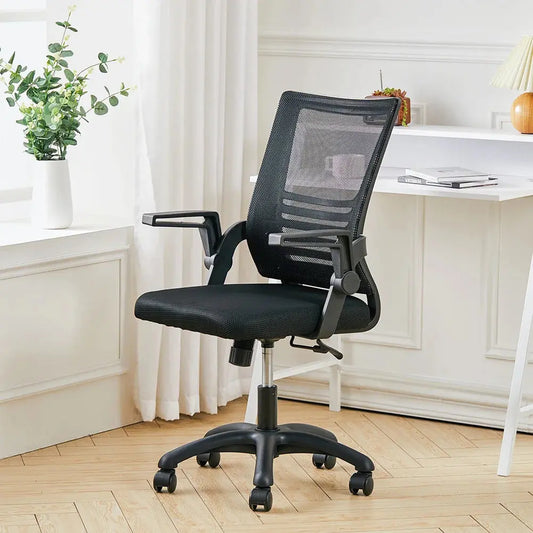 Ergonomic Design Office Chair with Flip up Armrests Furnish Wise