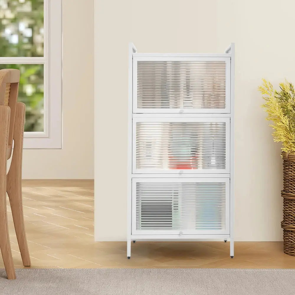 Vertical File Cabinet with 3 Shelves