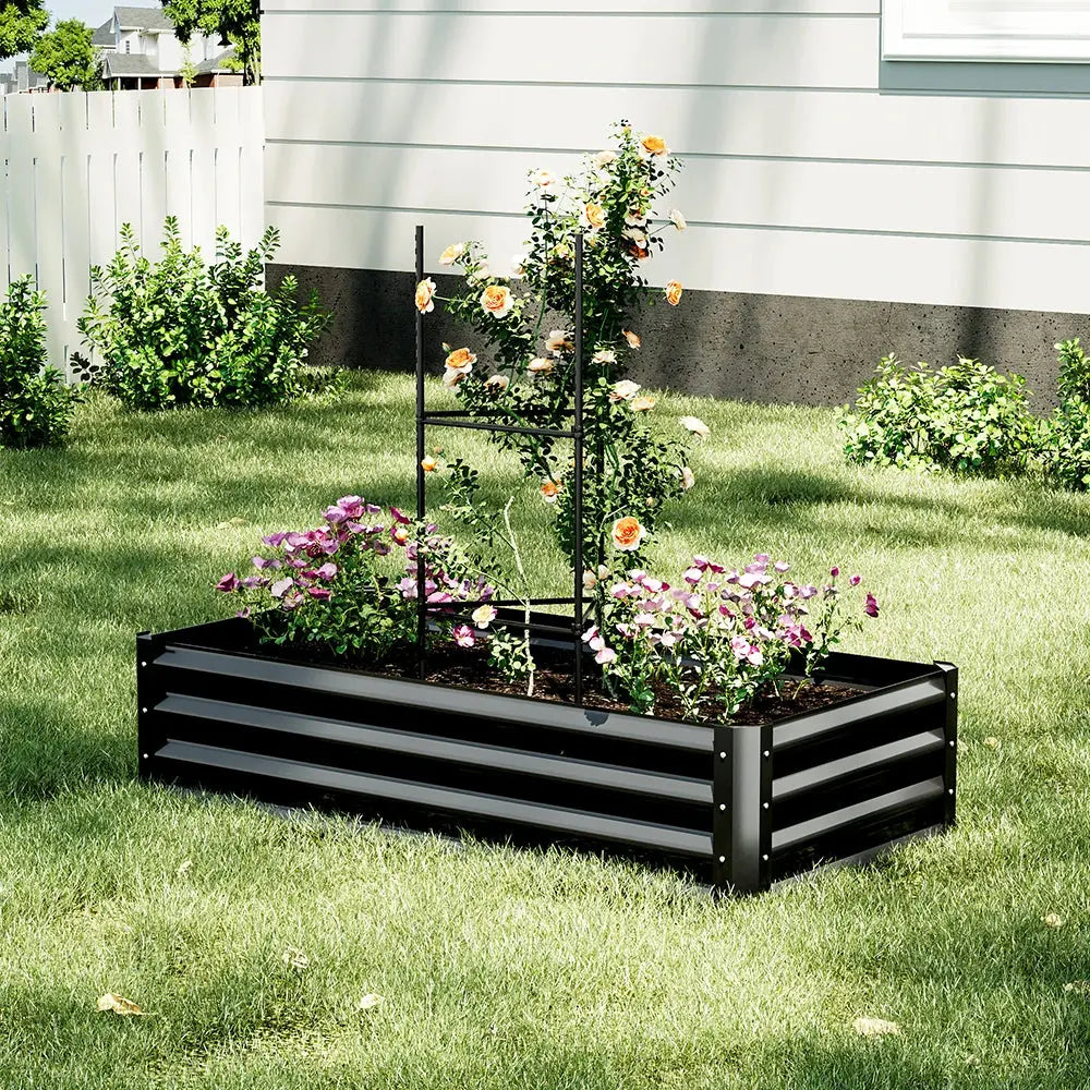 Raised Bed Outdoor Vegetable Plants Flowers Pots Box - Furnish Wise