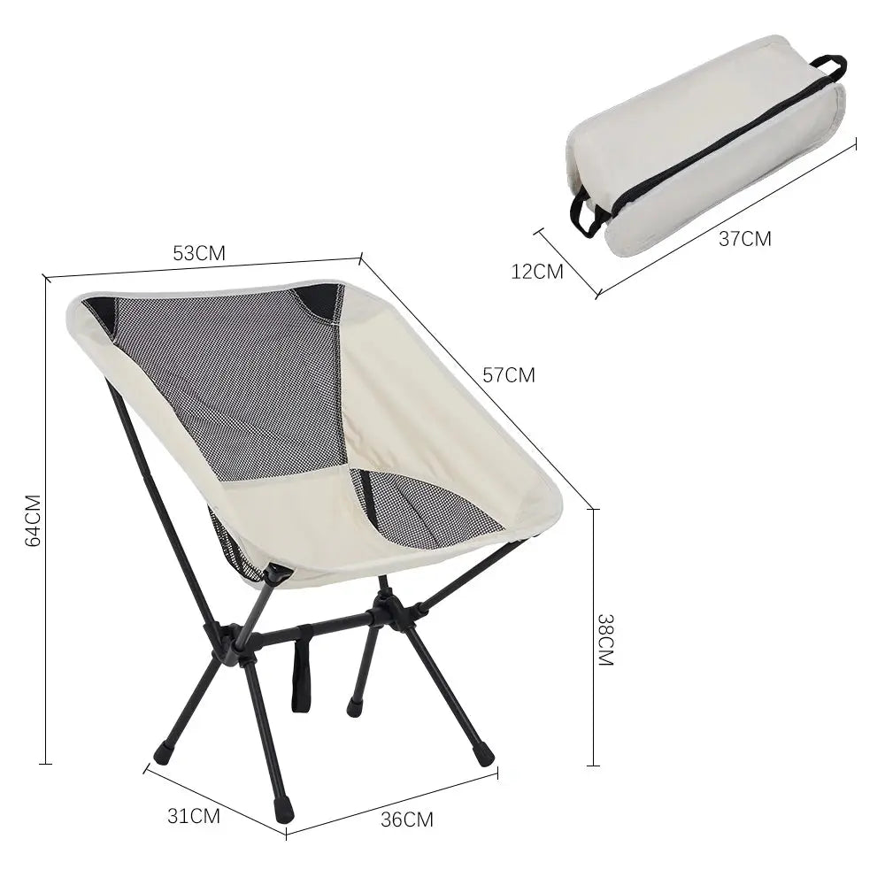 Portable Backrest Folding Camping Chair