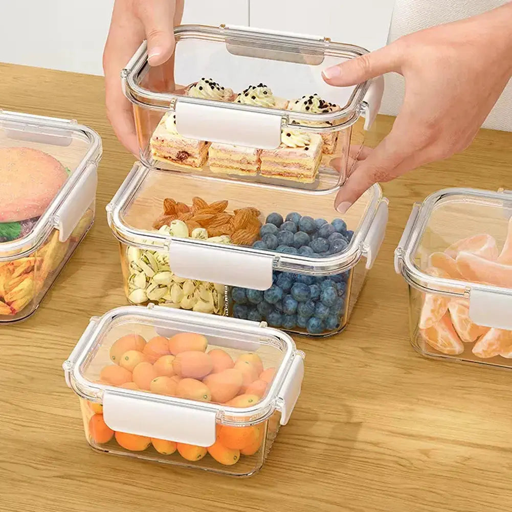 3-Piece Transparent Stackable Bento Lunch Box Set