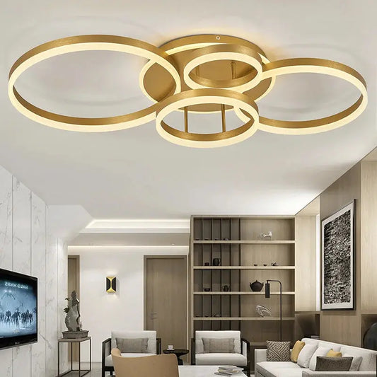 Modern Round LED Chandelier Ceiling Light Furnish Wise