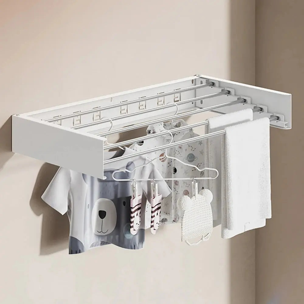 Space-Saving Wall Mounted Towel Drying Rack